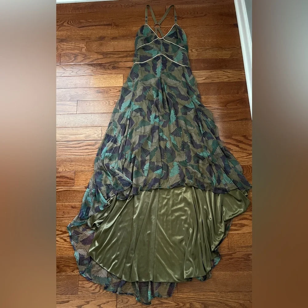 Diesel Dress Silk Dress Fregius Vestito Chiffon High Low Sz M - Picture 12 of 15